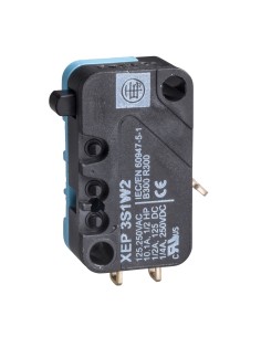 Łacznik krańcowy miniaturowy, trzpień płaski , ozn. przew. 4,8mm XEP3S1W6