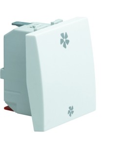 systo Łącznik klawiszowy regulator obrotów, 10A/250V, 2M, biały WS048 Hager