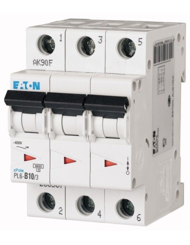 Wyłącznik nadprądowy 3P B 10A 6kA AC PL6-B10/3 286587