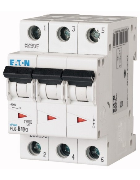 Wyłącznik nadprądowy 3P B 40A 6kA AC PL6-B40/3 286593