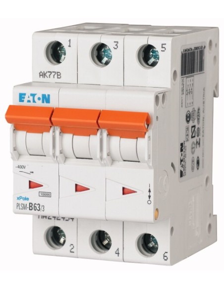 Wyłącznik nadprądowy 3P B 63A 10kA AC PLSM-B63/3-MW 242454