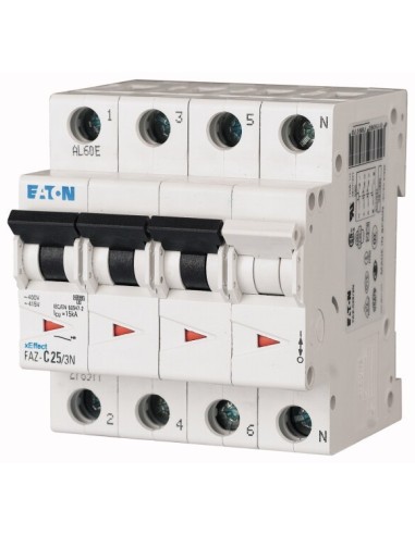 Wyłącznik nadprądowy 3P+N K 16A 15kA AC FAZ-K16/3N 279013