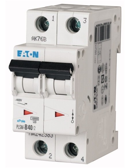 Wyłącznik nadprądowy 2P C 40A 10kA AC PLSM-C40/2-MW 242409