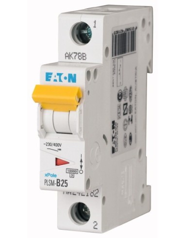 Wyłącznik nadprądowy 1P D 25A 10kA AC PLSM-D25-MW 242231