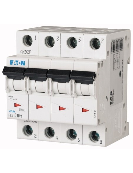 Wyłącznik nadprądowy 4P C 10A 6kA AC PL6-C10/4 166515