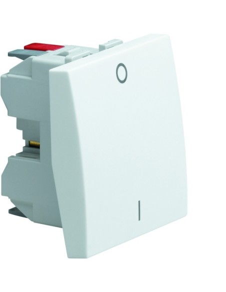 systo Łącznik klawiszowy 2-biegunowy, 10A/250V, 2M, biały WS008 Hager