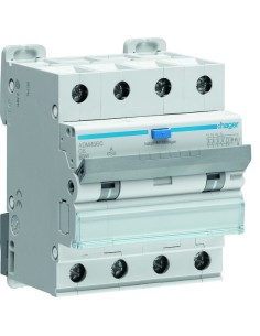 RCBO Wyłącznik różnicowoprądowy z członem nadprądowym 4P 6kA C 6A/30mA Typ A ADM456C Hager