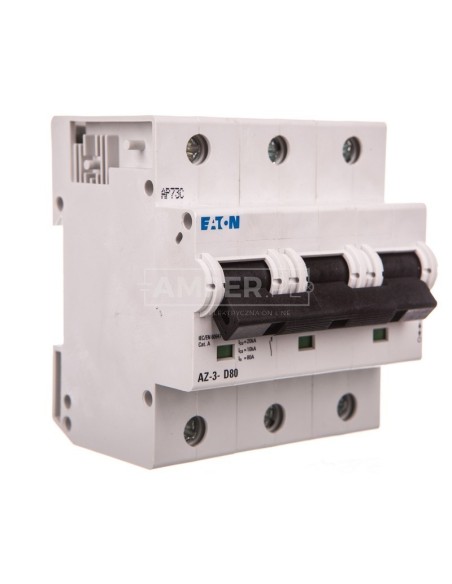 Wyłącznik nadprądowy 3P D 80A 20kA AC AZ-3-D80 211824