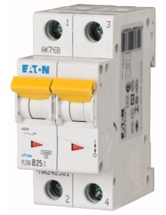 Wyłącznik nadprądowy 2P B 25A 10kA AC PLSM-B25/2-MW 242381
