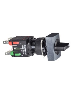 Przełącznik piórk. czarny pros., pokrętło O 16 3- poz. stab., 1 NO+ 1 NC XB6DD235B