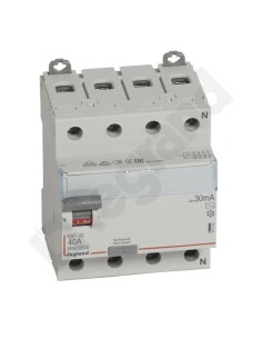 Wyłącznik różnicowoprądowy 4P 40A 0,03A typ AC P304 DX3 411703