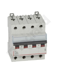 Wyłącznik nadprądowy 4P C 20A 6kA S304 DX3 407929