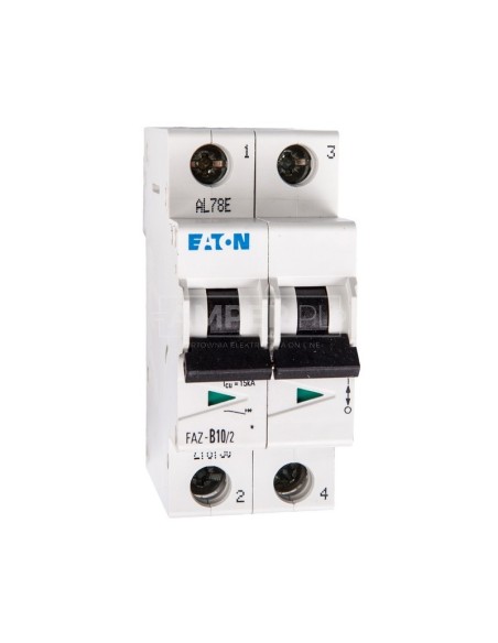 Wyłącznik nadprądowy 2P B 10A 15kA AC FAZ B10/2 278730