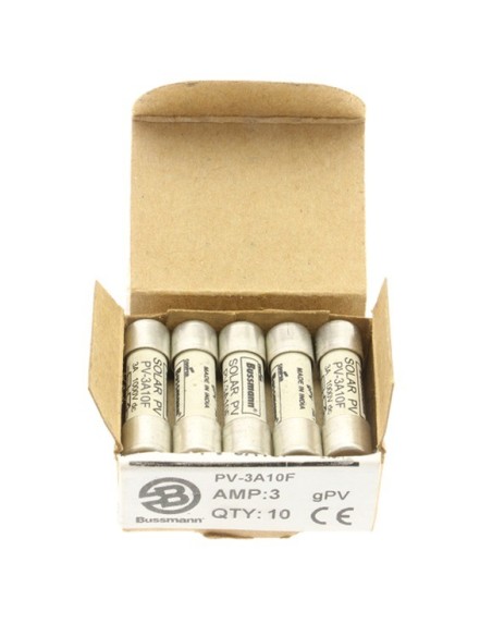 Wkładka bezpiecznikowa cylindryczna PV 10x38mm 3A gPV 1000V DC PV-3A10F