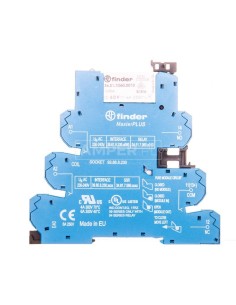 Przekaźnikowy moduł sprzęgający 6,2mm MasterPLUS 1P 6A 220-240V AC styki AgNi zaciski sprężynowe 39.61.8.230.0060