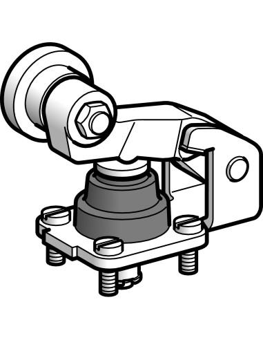 Głowica łącznika krańcowego ZC1AC, dźw. z rolką przesuniętą ZC1AC008