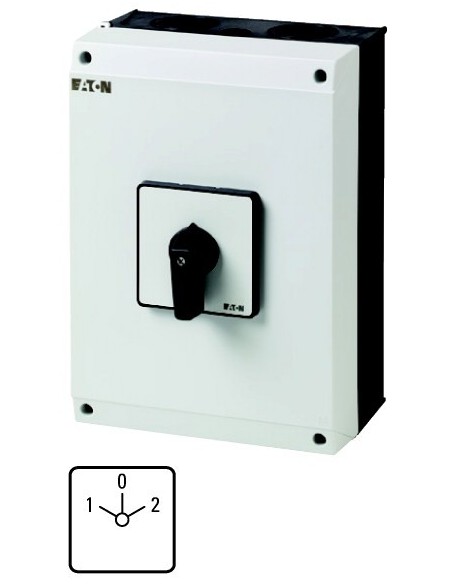 Łącznik krzywkowy 4P 1-0-2 100A w obudowie IP65 T5-4-8213/I5 207270