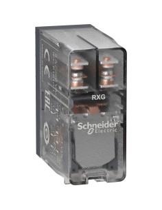 Przekaźnik interfejsowy z przezroczystą obudową 24V DC, 5A, 2 styki C/O RXG25BD