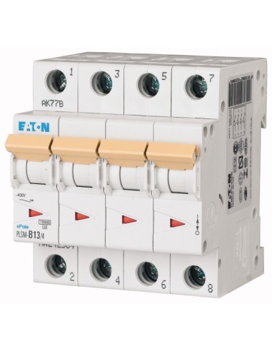 Wyłącznik nadprądowy 4P D 13A 10kA AC PLSM-D13/4-MW 242633