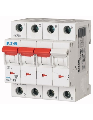 Wyłącznik nadprądowy 3P+N D 10A 10kA AC PLSM-D10/3N-MW 242562