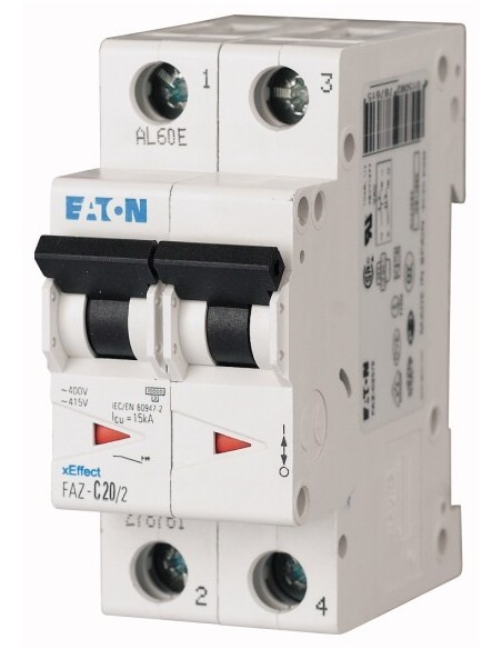 Wyłącznik nadprądowy 2P K 40A 15kA AC FAZ-K40/2 278802