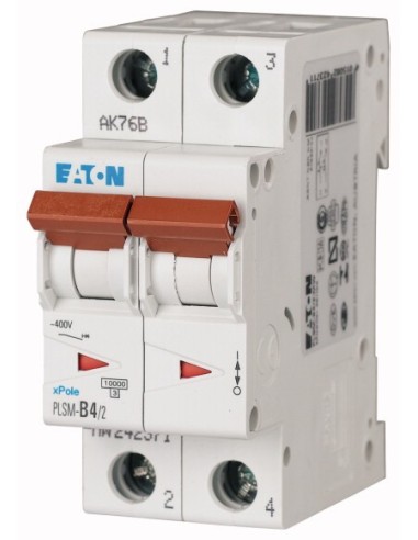 Wyłącznik nadprądowy 2P B 4A 10kA AC PLSM-B4/2-MW 242371