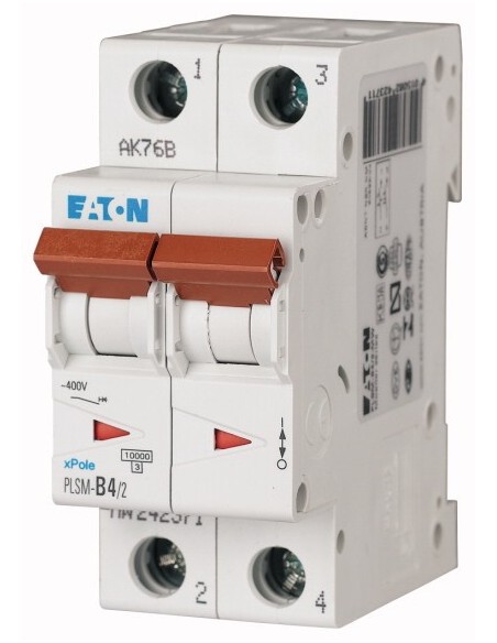 Wyłącznik nadprądowy 2P B 4A 10kA AC PLSM-B4/2-MW 242371