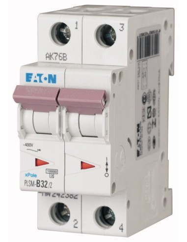 Wyłącznik nadprądowy 2P D 32A 10kA AC PLSM-D32/2-MW 242431