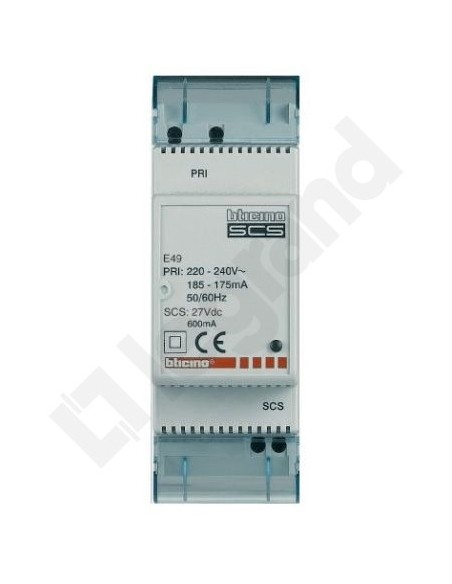 MyHome Zasilacz kompaktowy 230V AC/ 27V DC 0,6A, montaż na szynie TH35 E49