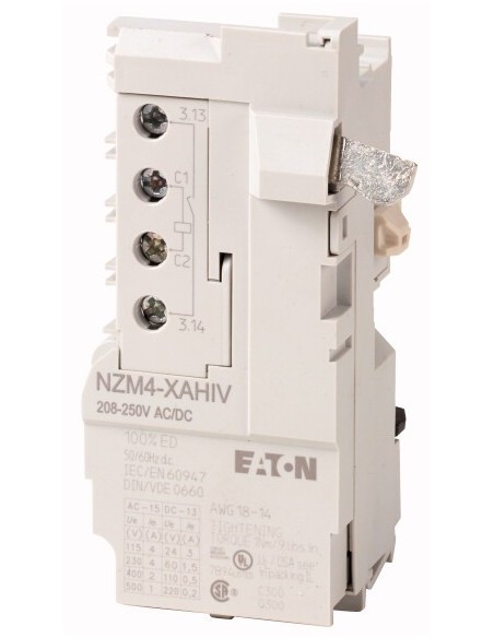 Wyzwalacz wzrostowy ze stykiem 1Z HIV 380-440V AC/DC NZM4-XAHIV380-440AC/DC 266476