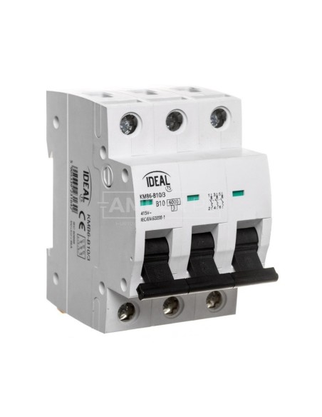 Wyłącznik nadprądowy 3P B 10A 6kA AC KMB6-B10/3 23164