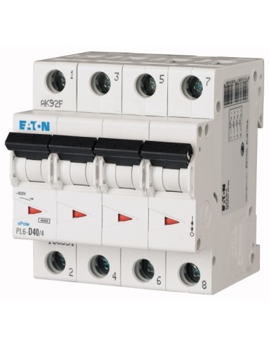 Wyłącznik nadprądowy 4P C 63A 6kA AC PL6-C63/4 166532