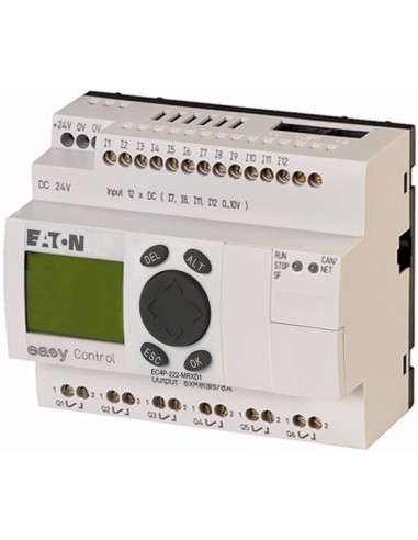 Sterownik easyControl 12we/6wy (przekaźników) 24V DC klawiatura wyświetlacz LCD EC4P-222-MRXD1 106401