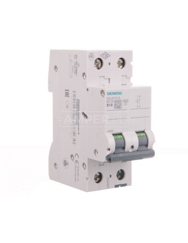 Wyłącznik nadprądowy 2P B 10A 6kA AC 5SL6210-6