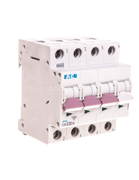 Wyłącznik nadprądowy 3P+N C 32A 10kA AC PLSM-C32/3N-MW 242546