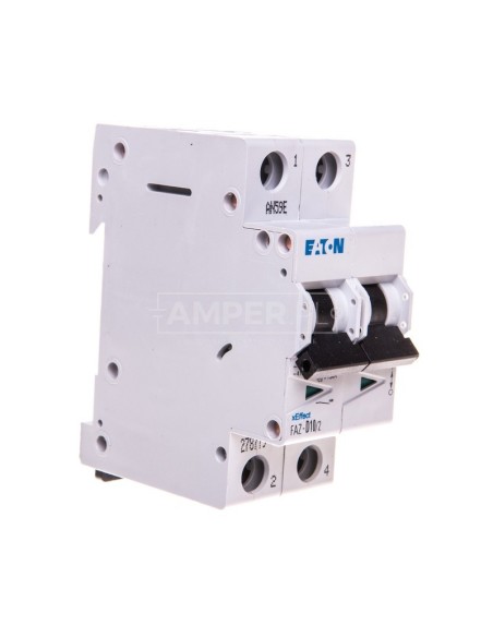 Wyłącznik nadprądowy 2P D 10A 15kA AC FAZ D10/2 278779