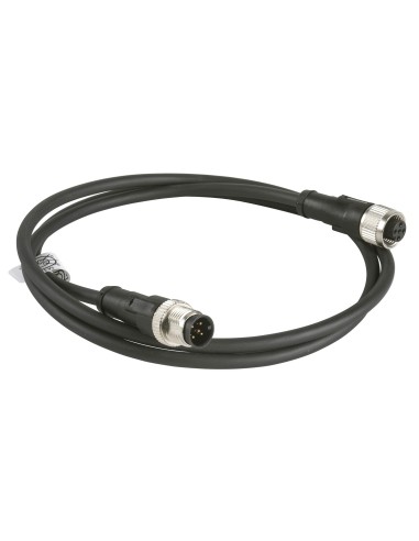 Kabel łączący XZ, męski M12, 5-pin prosty, żeński M-12, 5-pin prosty, PUR 2m XZCR1511064D2