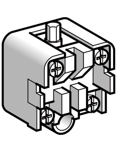 Blok styków łącznika krańcowy XCKZ, 1 C/O działanie migowe, posrebrzane XCKZ01