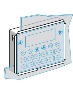 Magelis XBT, zestaw do szczelnego montażu, XBTR mały panel XBTZR01