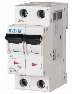 Wyłącznik nadprądowy 2P D 4A 6kA AC PL6-D4/2 286575