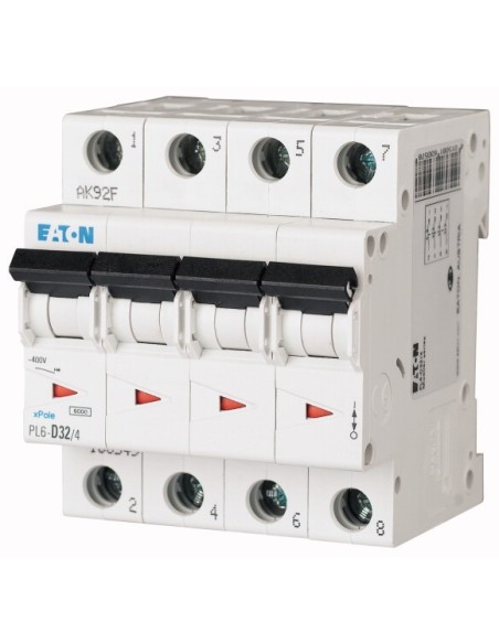 Wyłącznik nadprądowy 4P B 32A 6kA AC PL6-B32/4 166500