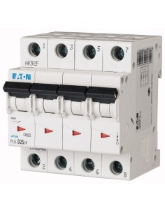 Wyłącznik nadprądowy 4P D 25A 6kA AC PL6-D25/4 166546