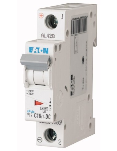 Wyłącznik nadprądowy 1P C 16A 10kA DC PL7-C16/1-DC 264889