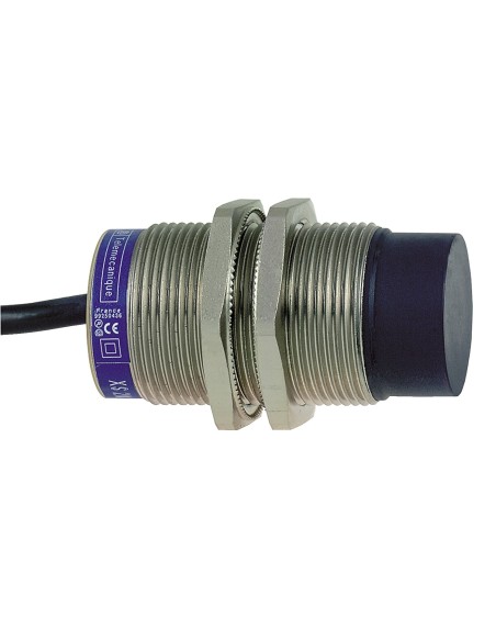 Czujnik indukcyjny XS2 M30, L63mm, mosiądz, Sn15mm -24..240VAC/DC-przew. 2m XS2M30MA250