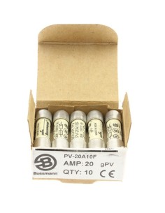 Wkładka bezpiecznikowa cylindryczna PV 10x38mm 20A gPV 1000V DC PV-20A10F 2