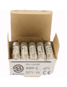 Wkładka bezpiecznikowa cylindryczna PV 10x38mm 1A gPV 1000V DC PV-1A10F