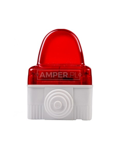 Lampa sygnalizacyjna błyskowa czerwona GW27422