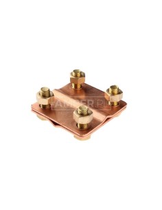 Złącze krzyżowe 4-otworowe miedziane 1.1 CU /90100103/