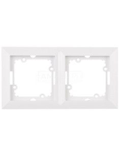 OPAL Ramka podwójna biała Ra-2Op