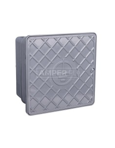 Skrzynka kontrolna do elewacji 140x140x100mm MAX szara 68.2/SZARA PL /96801208/